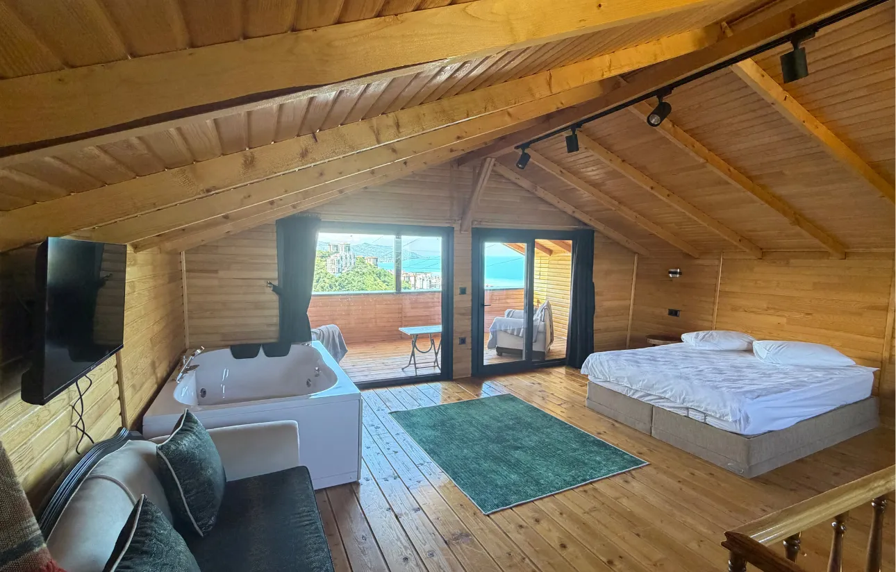 Jakuzili Taş Ev Bungalov Trabzon